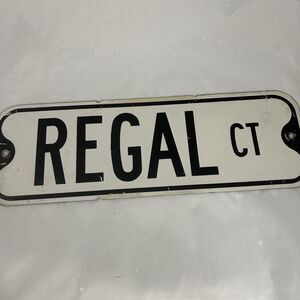 AUTHENTIC 18x6 Regal Ct Street Sign Metal Road Sign